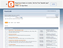 Tablet Screenshot of forums.familab.org
